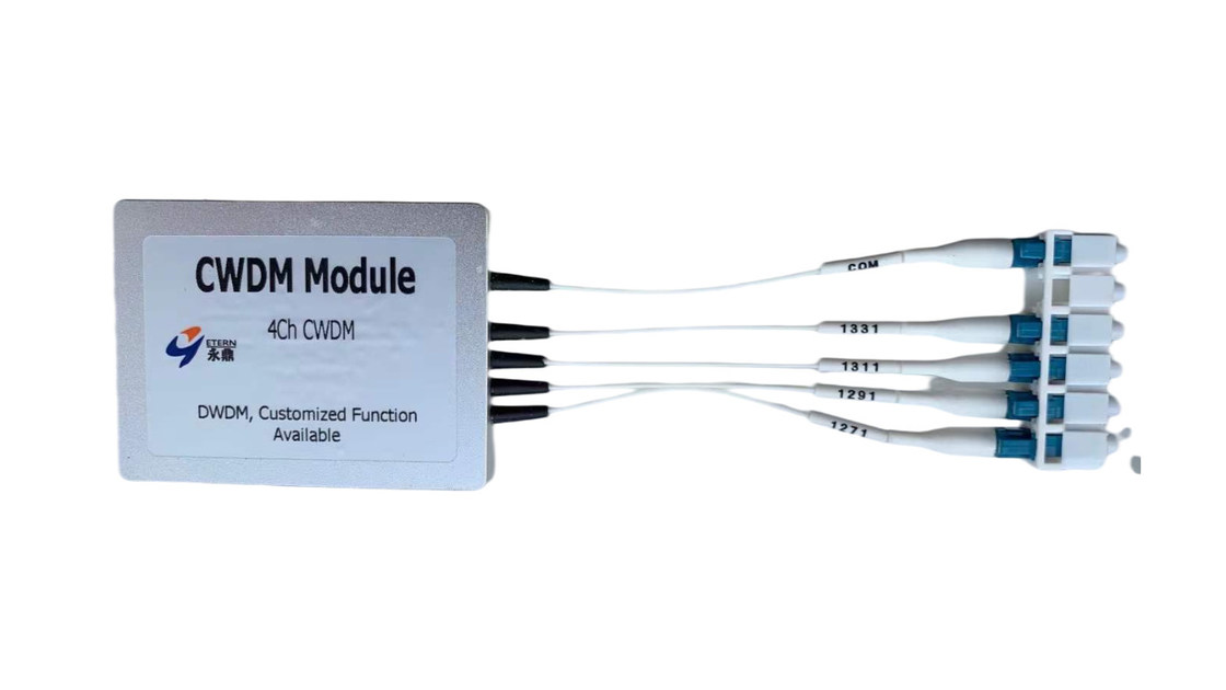 RoHS WDM Mux And Demux High Isolation 4 Channel Multiplexer
